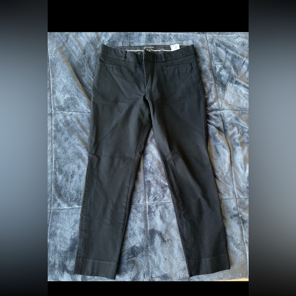 Banana Republic Black Sloan Pant Trouser Size 4